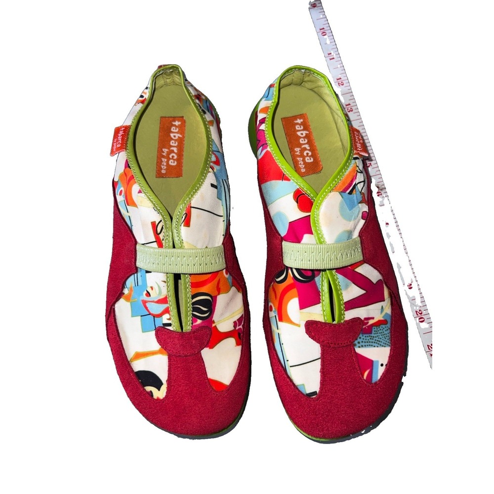 Tabarca by Pepa slip-on Leather Upper Euro Cosmo Flats 8.5 Made In Spain EU38